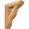 Ekena Millwork Funston Slat Rough Sawn Bracket w/ Offset Brace, Western Red Cedar, 6"W x 20"D x 24"H BKT0604X20X24FST06RWR - alternate 1